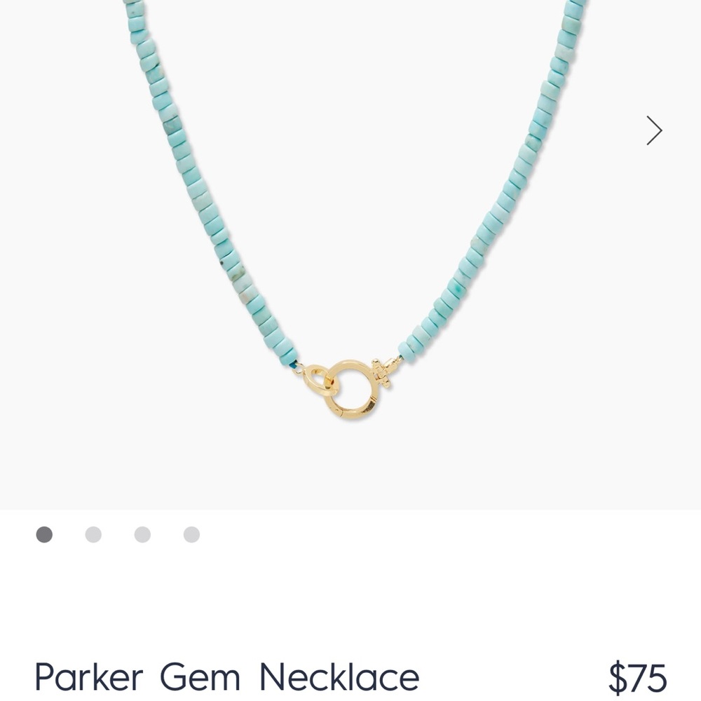 Parker gem Turquoise necklace by Gorjana